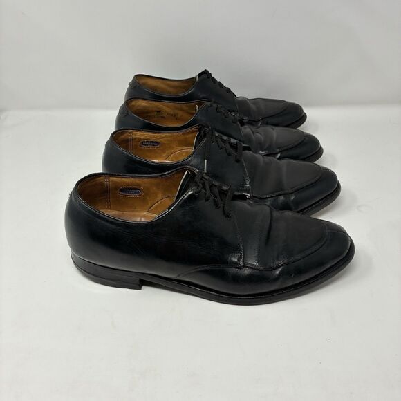 VTG 1976 2 Pairs Florsheim Men Shoe The Canfield Black Calfskin 20623 7.5 EEEEE main image 12